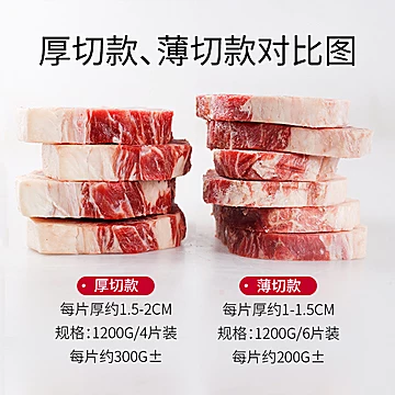 肉管家美国Choice级西冷牛排1200g[140元优惠券]-寻折猪