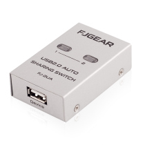 Fengjie USB automatic printer sharer 2 port USB splitter One drag two computer switcher 2 in 1 out cable USB printer line one point two USB automatic switcher sharer