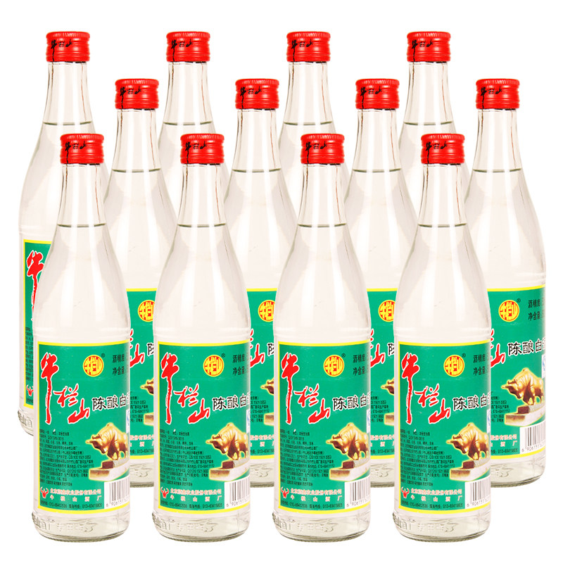牛栏山二锅头 牛栏山白牛二陈酿 52度500mlx12 浓香型白酒