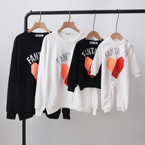 Parent-child Clothing Spring long sleeve sweater family three or four family net red baby conjoined clothes love mother and daughter foreign gas