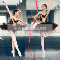New ballet dancer Costume Black Tutu Pantry Dress dress Performance suit 10-12 layers Hard netset to do