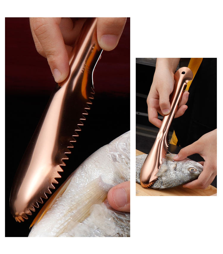 加厚易清洗锋利刮鱼鳞刨器不锈钢家用去鱼鳞刀具工具鱼鳞刷打鳞器