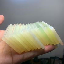 Natural Xiuyu square piece batch jade scrap bracelet core Jade carving practice hand beginner practice hand safe and sound Jade brand 46