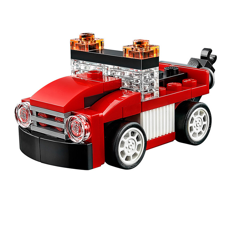 乐高创意百变三合一31055红色跑车男孩子礼物拼装积木玩具6-12岁