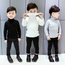 2 boys pullover sweater Autumn Winter 3-year-old child slim baby high neck knitwear 5 boys thick base shirt 6