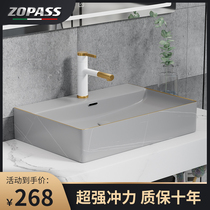 Grey Ceramic Creative Light Extravagant Colorful Terrace Basin Black Handwash Basin Art Basin Small Size Single Basin Round