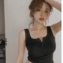 Short coat spring new sleeveless sexy vest female design sense small black sling tide