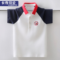 Boy short sleeve T-shirt summer dress 2022 new children Korean version POLO shirt CUHK Scout blouses for the summer