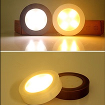 Decorative clapping box model Small night light Ceiling Light Wardrobe Light Clothing Cabinet Small Round Light Stickup Display Suction Top Spotlight