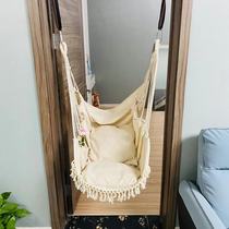 Swing Indoor childrens home hanging chair Bedroom Student lazy person can lie tassel outdoor hanging rope chair recliner thickened