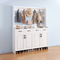 Shoe cabinet household doorway storage large capacity simple locker simple modern multi-function hanger integrated entrance cabinet