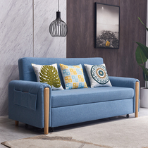 Nordic sofa bed dual-use foldable small apartment Living room Study Balcony Single double 1 5 Simple cloth sofa