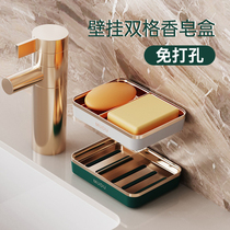 Free Punch Soapbox Bathroom Shelve Wall-mounted Leachate Dormitory Students Light Lavish Toilet for Home Accommodation