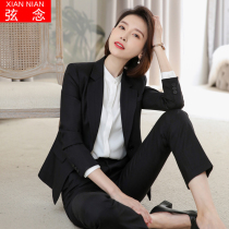 High-end suit womens suit temperament British style Hotel manager work clothes Professional suit suit women 2021 spring