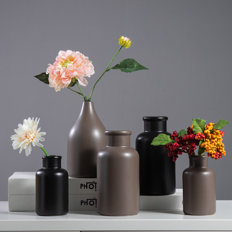 Nordic creative home, ceramic vases, flower, flower implement I sitting room desktop contracted office furnishing articles ornament