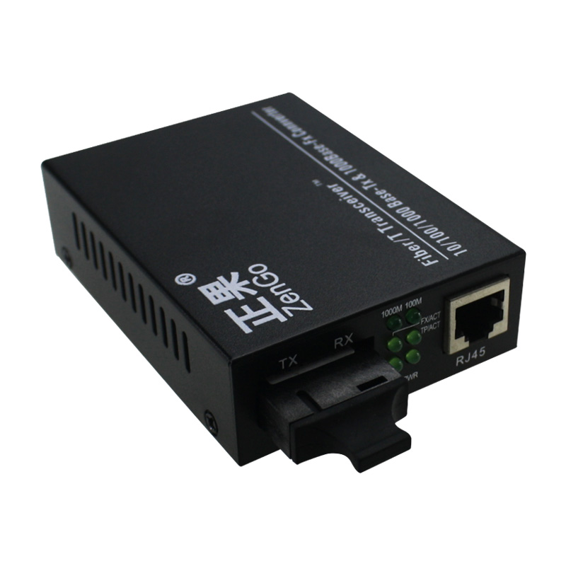 zhengguo gigabit 1 optical 1 electric single mode double fiber fiber transceiver optical fiber network converter 60km one set