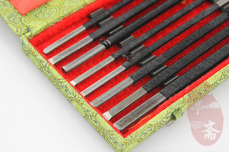 石头刻刀雕刻石头印章篆刻刀一套八把刻印章石料寿山青田4把6把套