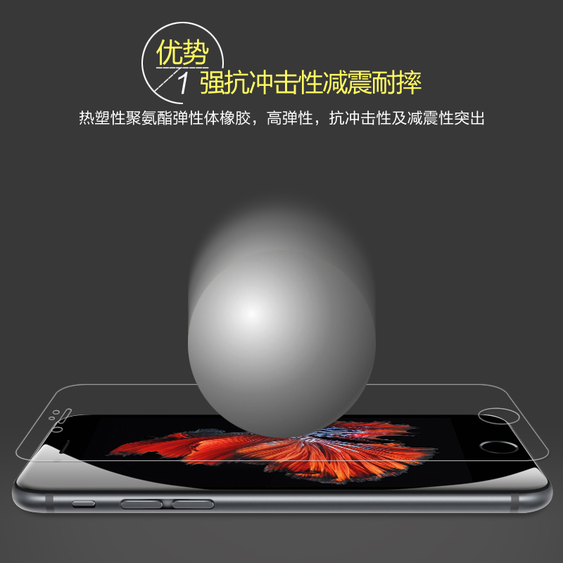 apple iphone7 tempered film i7plus water soft film full-screen coverage of high-definition transparent explosion-proof mobile phone film