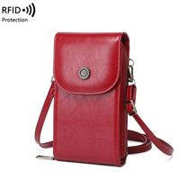 Mobile phone bag Bag Kits New 2022 Vertical phone bag RFID Mini single shoulder Slanted Satchel Card Bag