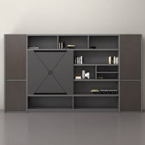 Office furniture filing cabinet background Cabinet Office file storage wooden bookcase combination boss room wardrobe