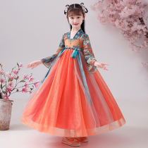 Girls Dress Summer 2022 New Princess Dress Children Wear Chinese Fenghan Summer Girl Dress Spring and Autumn