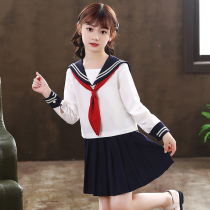 GirlsCollege Wind Set Fall 2022 New Yellow Girls Fall - Clothing two pieces of Spring and Autumn Childrens Clothes