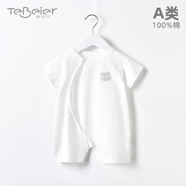 Baby one-piece clothes short sleeves Summer thin Pure Cotton Baby Clothes Summer Style Half Sleeve Khaama Summer