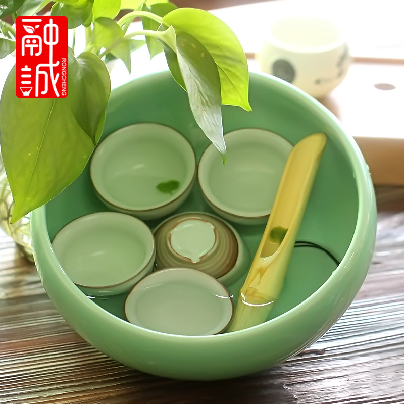 Melts if 8 inch celadon tea to wash to the ceramic tea set large writing brush washer wash water jar tea accessories cup bowl