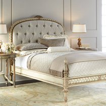 American Countryside Solid Wood Bed Method Vintage Retro Make Old Carved Princess Bed Eurostyle Neoclassical 1 2 m 1 5 Single beds