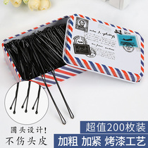 Childrens hair broken hair hair card little girl clip black fixed hairclip Girl clip U-shaped headgear female