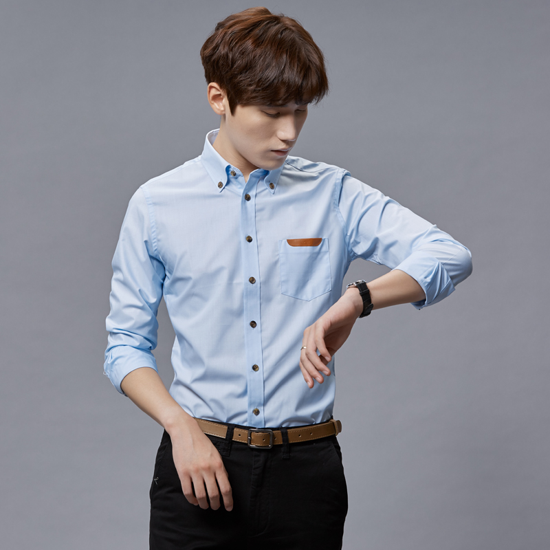 淘宝男士新款加绒加厚保暖衬衫衬衣