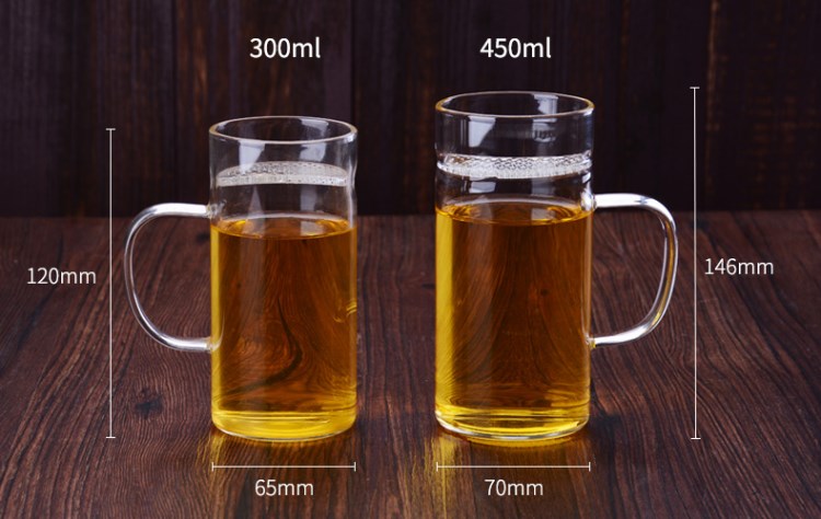 More heat - resistant glass filter points tea fair crescent cups of green tea tea tea cup cup leakage one office