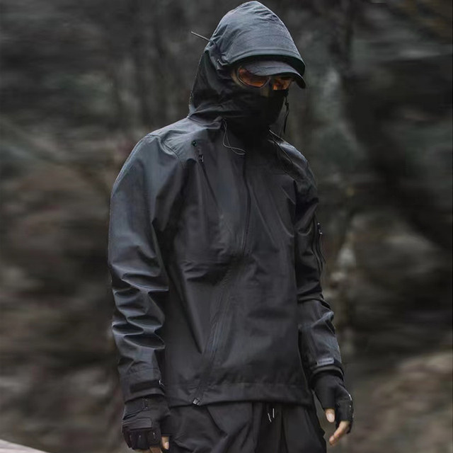 Hidden outdoor gorpcore functional windproof and waterproof jacket men's national fashion brand work jacket mountain style jacket