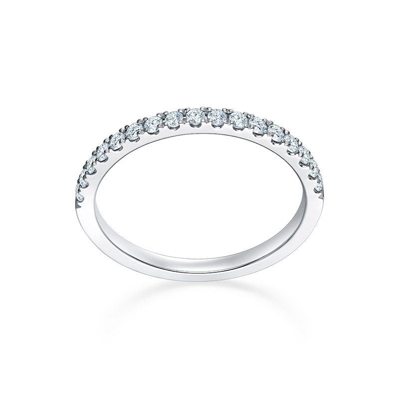 drdarryring排镶18k白金钻戒求婚钻戒女经典定制钻石正品戒指