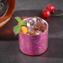 Pure Titanium double-layer water Cup home female high-grade water Cup titanium alloy beer glass beverage drink juice cup