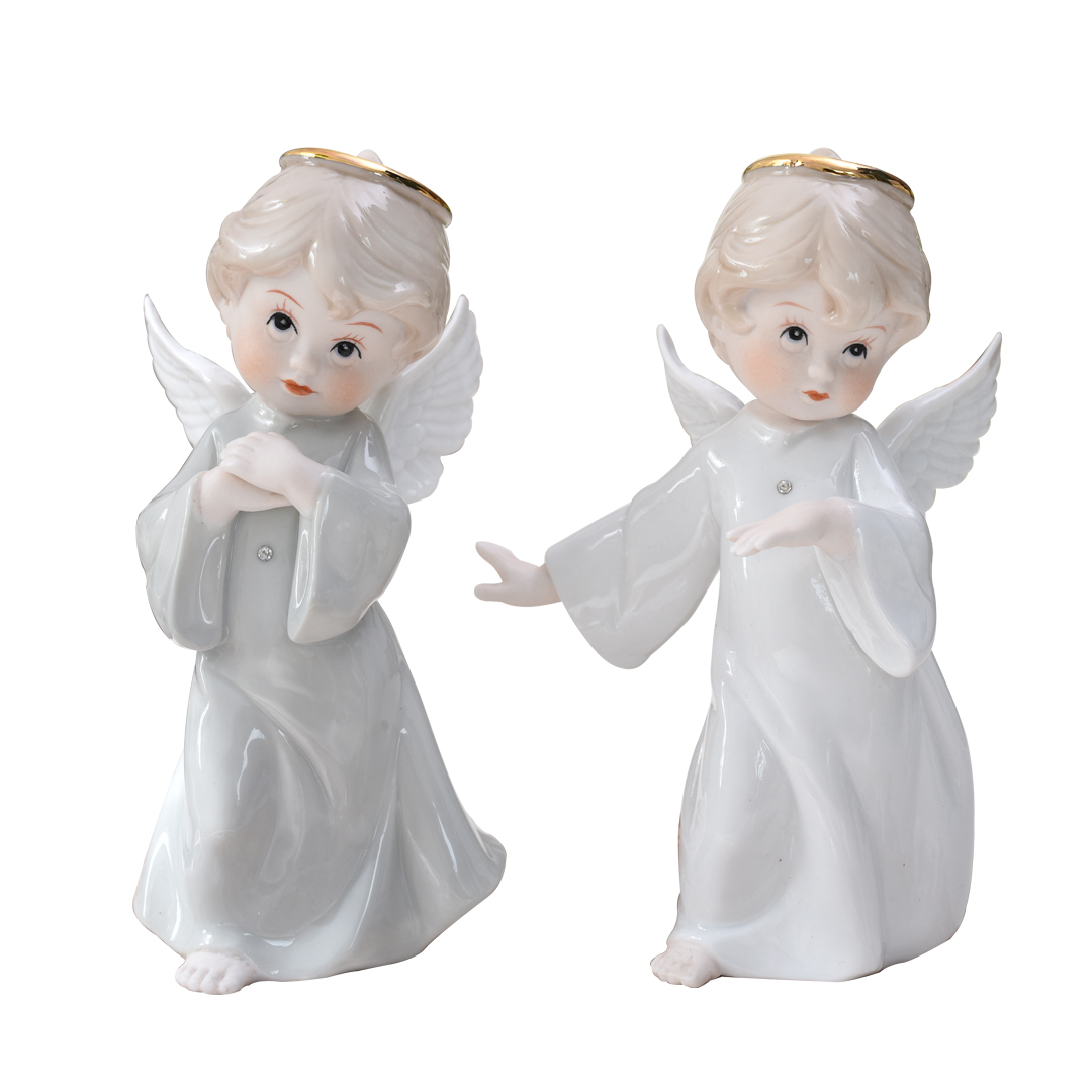 European ceramic figures angel decoration wine porch decoration furnishing articles household act the role ofing is tasted creative wedding gift