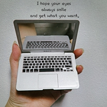 Computer Notebook Model Mirror Notebook Computer Simulation Props Carry-on Pocket Courtesy Mirror Mini Mirror