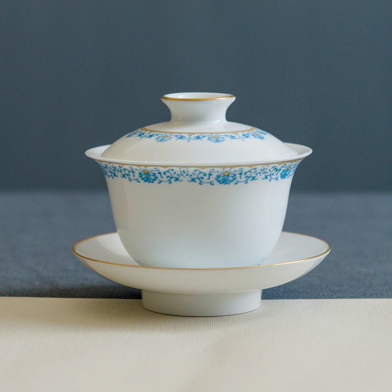 Ancient ceramics jingdezhen blue and white see colour of household ceramic tea cups kung fu tea sets the whole box