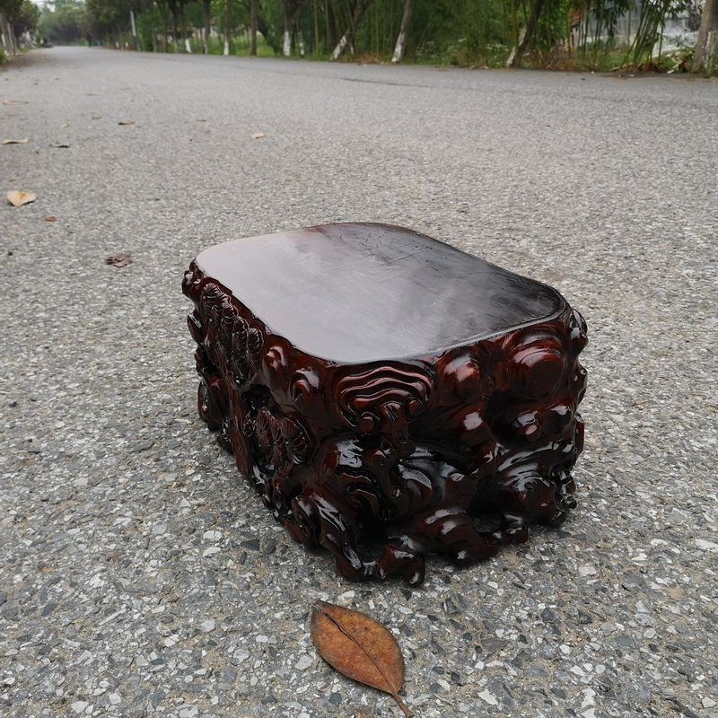 Thickening more stone base solid wood can be excavated wooden base penjing jade stone base taihu stone base