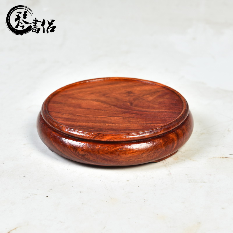 Substitutes rosewood mahogany base element circular base vase base it base cup tea base pad