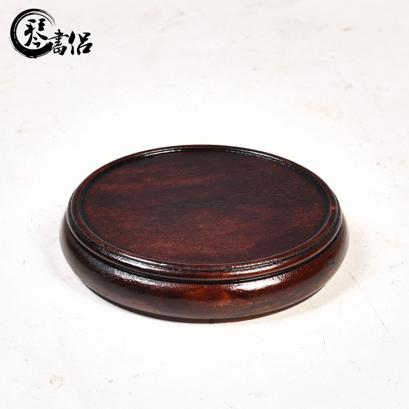 Monolith, round vase base solid wood round tea sets are it base stone base carved wooden base frame