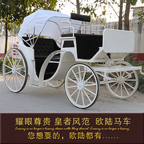 New European style sightseeing carriage scenic spot wedding props film and television Manor hotel reception real estate display
