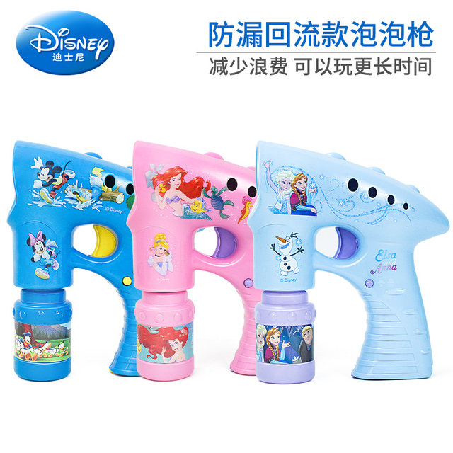 Disney Bubble Machine Children's Fully Automatic Bubble Electric Bubble Machine Douyin Same Water Electric Bubble Gun Refill