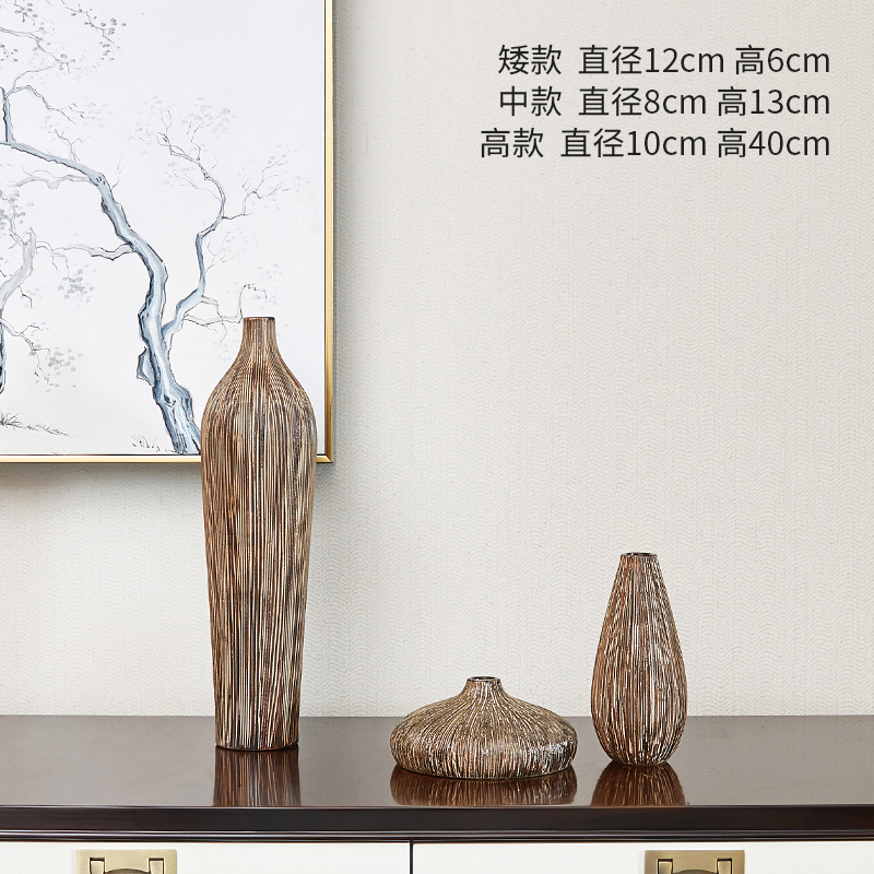 The New Chinese zen restoring ancient ways of jingdezhen ceramic vase TV ark, place the sitting room porch office home decoration