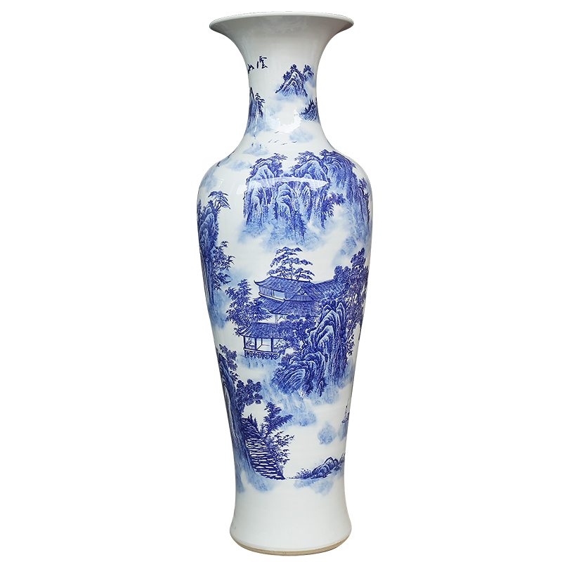 Jingdezhen ceramics hand - made porcelain landing large vases, modern household act the role ofing is tasted furnishing articles sitting room hotel company