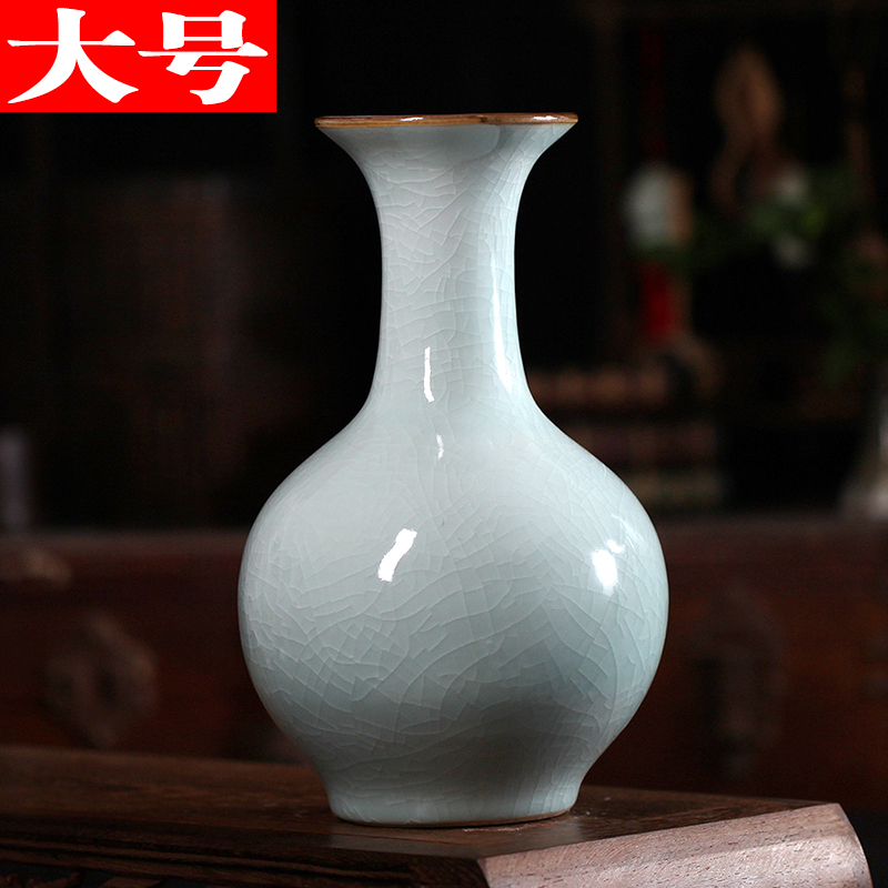 Imitation of jingdezhen ceramics up on vase classical modern home sitting room adornment handicraft furnishing articles large