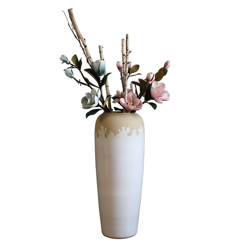 Large vases, I and contracted sitting room flower arranging flowers white thick some ceramic pot home decoration ceramic furnishing articles