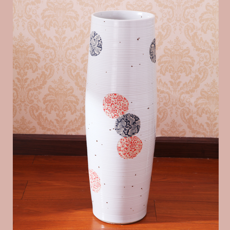 Jingdezhen ceramic modern European sitting room of large hydroponic flower vase lucky bamboo vase