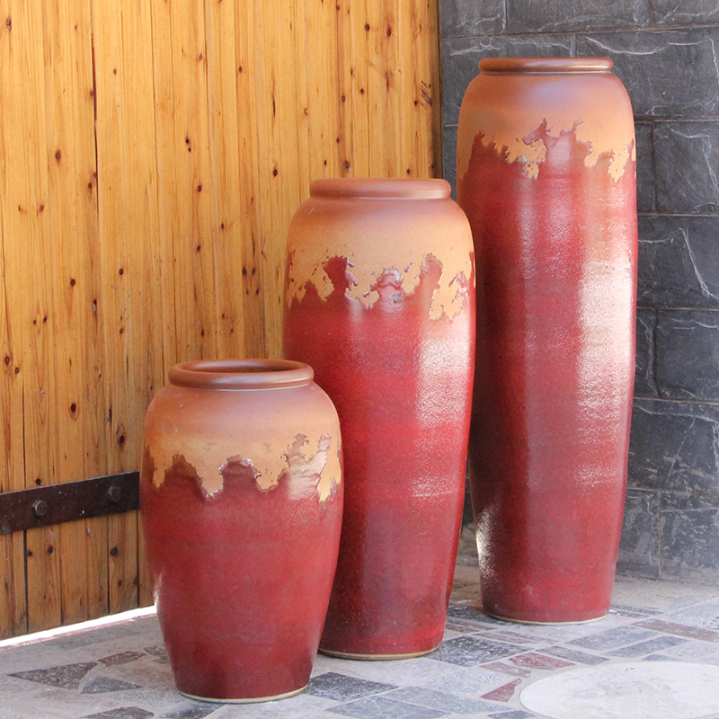 Modern Chinese style example room pottery vases, indoor and is suing water earthenware jars of large ceramic vase vase