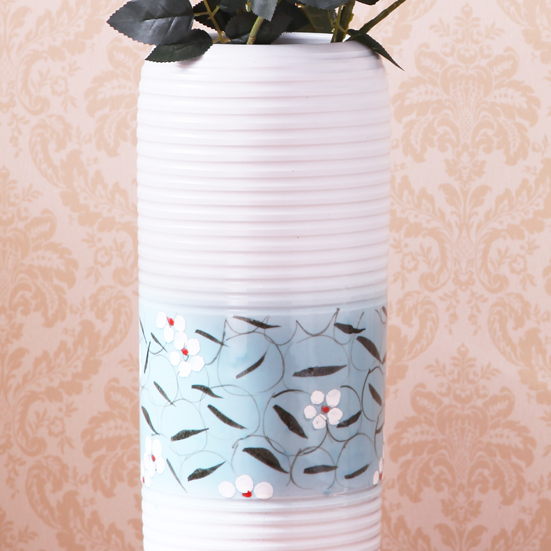 Jingdezhen ceramic vase I sitting room be born lucky bamboo vase porch decorate furnishing articles bedroom soft outfit